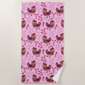 Cute Chickens Strandlaken (Voorkant)