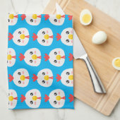 Cute Chickens Theedoek (Quarter Fold)