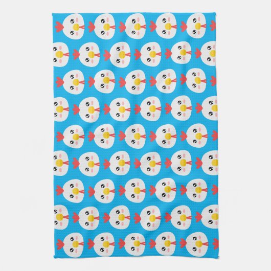 Cute Chickens Theedoek (Verticaal)