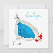 Cute chickens watercolor art notitiekaartje (Voorkant)