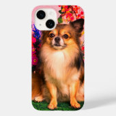 Cute Chihuahua Amid Spring Flowers Case-Mate iPhone Case (Achterkant)