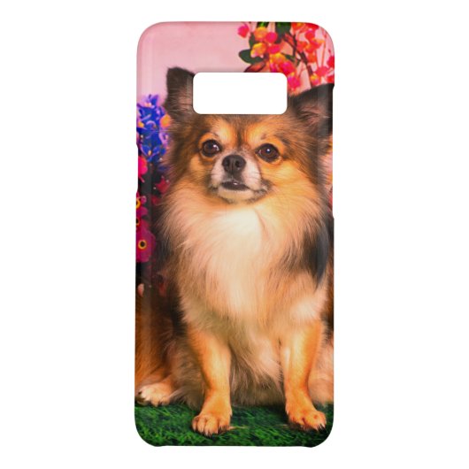 Cute Chihuahua Amid Spring Flowers Case-Mate Samsung Galaxy Hoesje (Achterkant)