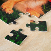 Cute Chihuahua Amid Spring Flowers Legpuzzel (Zijkant)