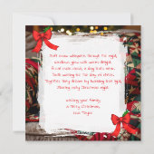 Cute Chihuahua and Cat Christmas Feestdagenkaart (Achterkant)