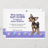 Cute Chihuahua Baby Borrel Kaart (Voorkant / Achterkant)