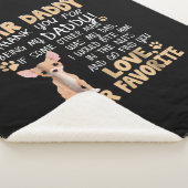 Cute Chihuahua | Beste papa Gift Idee Vaderdag Sherpa Deken (3/4)