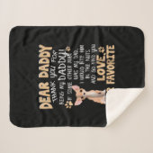 Cute Chihuahua | Beste papa Gift Idee Vaderdag Sherpa Deken (Voorkant (horizontaal))