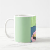 Cute Chihuahua Chiweenie roze robe illustratie Koffiemok (Links)