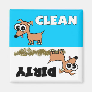 Cute Chihuahua Clean/Dirty Dishwasher Magnet