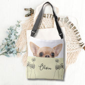 Cute Chihuahua Dandelion Personalized Crossbody Crossbody Tas
