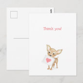 Cute chihuahua dank u briefkaart (Voorkant / Achterkant)