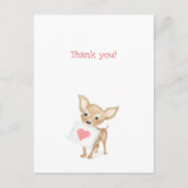 Cute chihuahua dank u briefkaart (Voorkant)