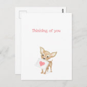 Cute chihuahua denk aan je briefkaart (Voorkant / Achterkant)