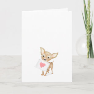 Cute chihuahua denk aan je kaart