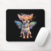 Cute Chihuahua Dog Angel With Wings  Muismat (Met muis)