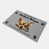 Cute Chihuahua Dog Deurmat (Schuin)