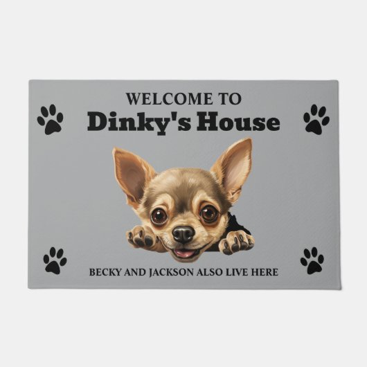 Cute Chihuahua Dog Deurmat (Voorkant)