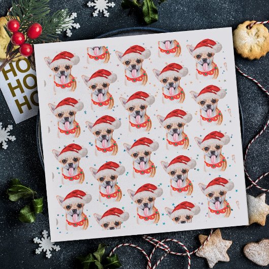 Cute Chihuahua Dog-kerstpatroon Servet