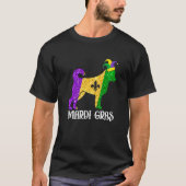 Cute Chihuahua Dog Lover Mardi Gras Party Jester M T-shirt (Voorkant)