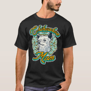 Cute Chihuahua Dog mam  Retro Tattooed T-shirt
