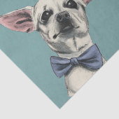 Cute Chihuahua Dog met Bow-Stropdas | Fijne verjaa Tissuepapier (Detail)