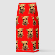 Cute Chihuahua Dog Red Personalized Roasted Coffee