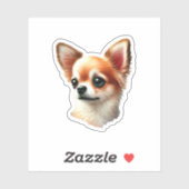 Cute Chihuahua Dog Sticker (Vel)