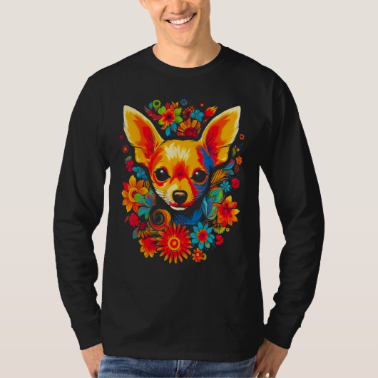 Cute Chihuahua Dog T-shirt (Voorkant)
