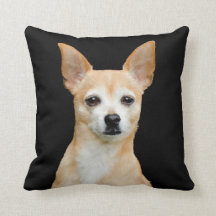 Cute Chihuahua Dog Tan Black Art Pet Portret
