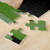 Cute Chihuahua Dog Tan Black Art Pet Portret Legpuzzel (Zijkant)