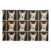 Cute Chihuahua Dog Tan Black Pattern Design Kussensloop (Achterkant-Links)