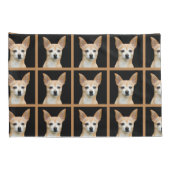 Cute Chihuahua Dog Tan Black Pattern Design Kussensloop (Achterkant-Rechts)