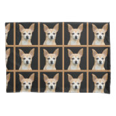 Cute Chihuahua Dog Tan Black Pattern Design Kussensloop (Voorkant-Links)