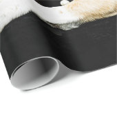 Cute Chihuahua Dog Tan Brown Black Elegant Cadeaupapier (Rol Hoek)