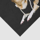 Cute Chihuahua Dog Tan Brown Black Elegant Tissuepapier (Detail)