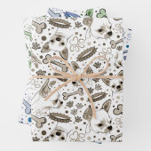 Cute Chihuahua Dog Wrapping Paper Set van 3 (In situ)
