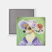 Cute Chihuahua Dress Up Magnet (Voorkant / Achterkant)