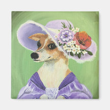 Cute Chihuahua Dress Up Magnet