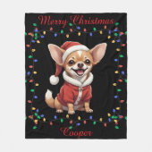 Cute Chihuahua Fleece Blanket (Voorkant)