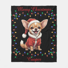 Cute Chihuahua Fleece Blanket Deken