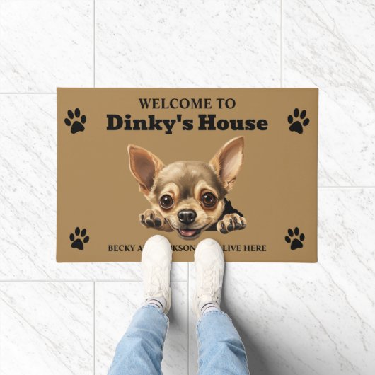 Cute Chihuahua-hond Deurmat (Binnen)
