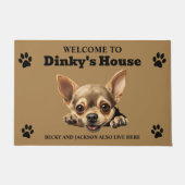 Cute Chihuahua-hond Deurmat (Voorkant)