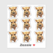 Cute Chihuahua Honden 4Carly Sticker (Vel)