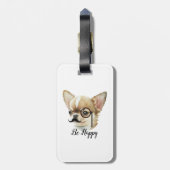 Cute Chihuahua Hondenliefhebber Bagagelabel (Achterkant verticaal)