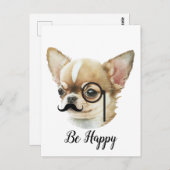 Cute Chihuahua Hondenliefhebber Briefkaart (Voorkant / Achterkant)