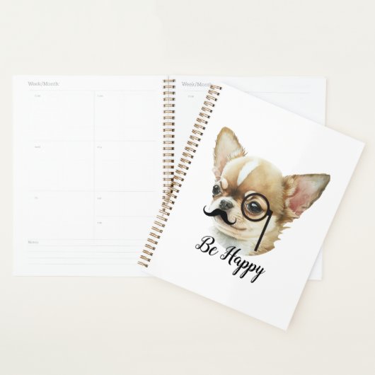 Cute Chihuahua Hondenliefhebber Planner (Display)