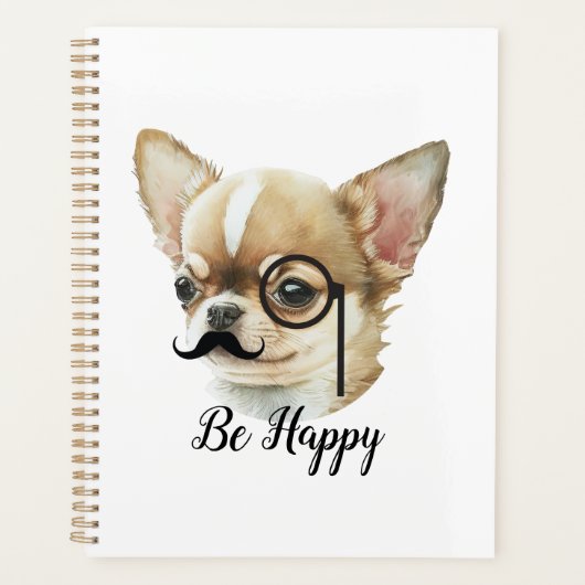 Cute Chihuahua Hondenliefhebber Planner (Voorkant)