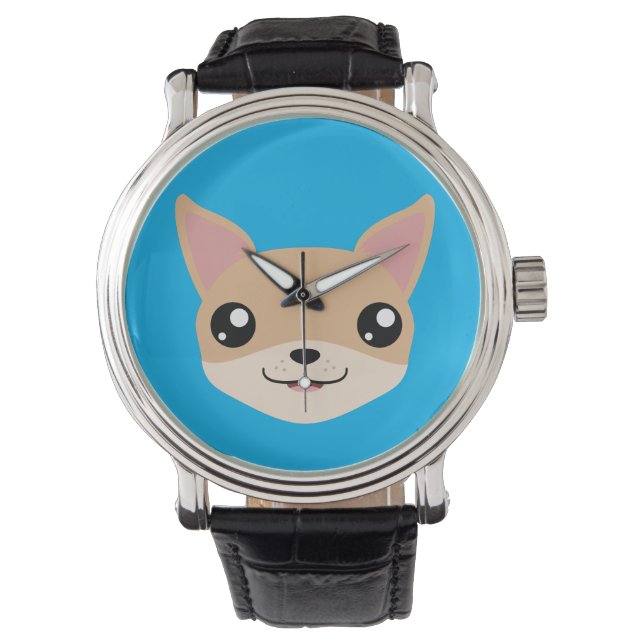 Cute Chihuahua Horloge (Voorkant)