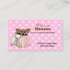 Cute Chihuahua in een Purse Mammie-kaart Contactkaartje