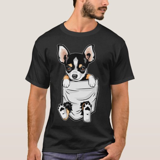 Cute Chihuahua in uw zakkerst T-shirt (Voorkant)